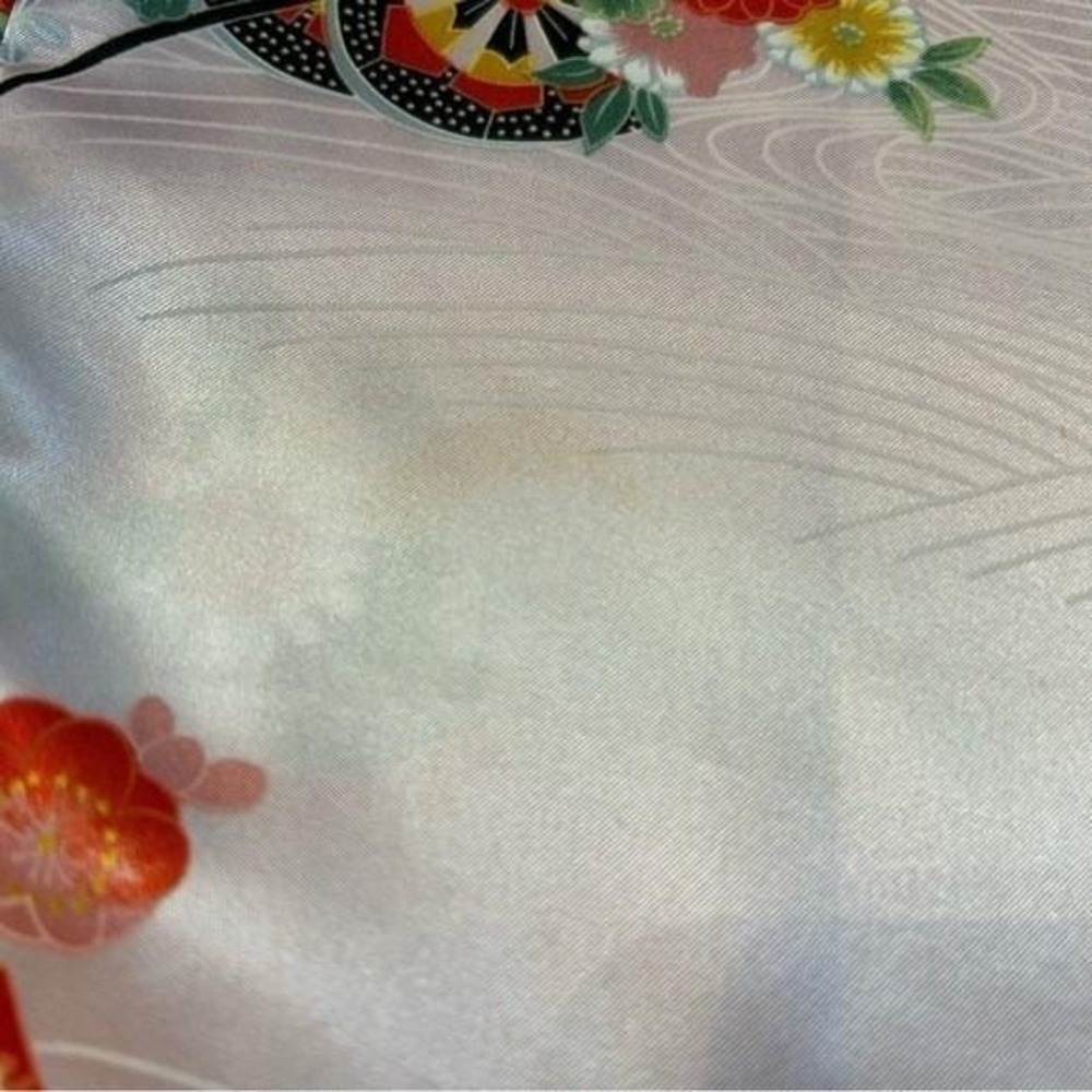 Vintage Pink Satin Floral Kimono Robe Made in Japan Coquette‎ XS S - Picture 13 of 14
